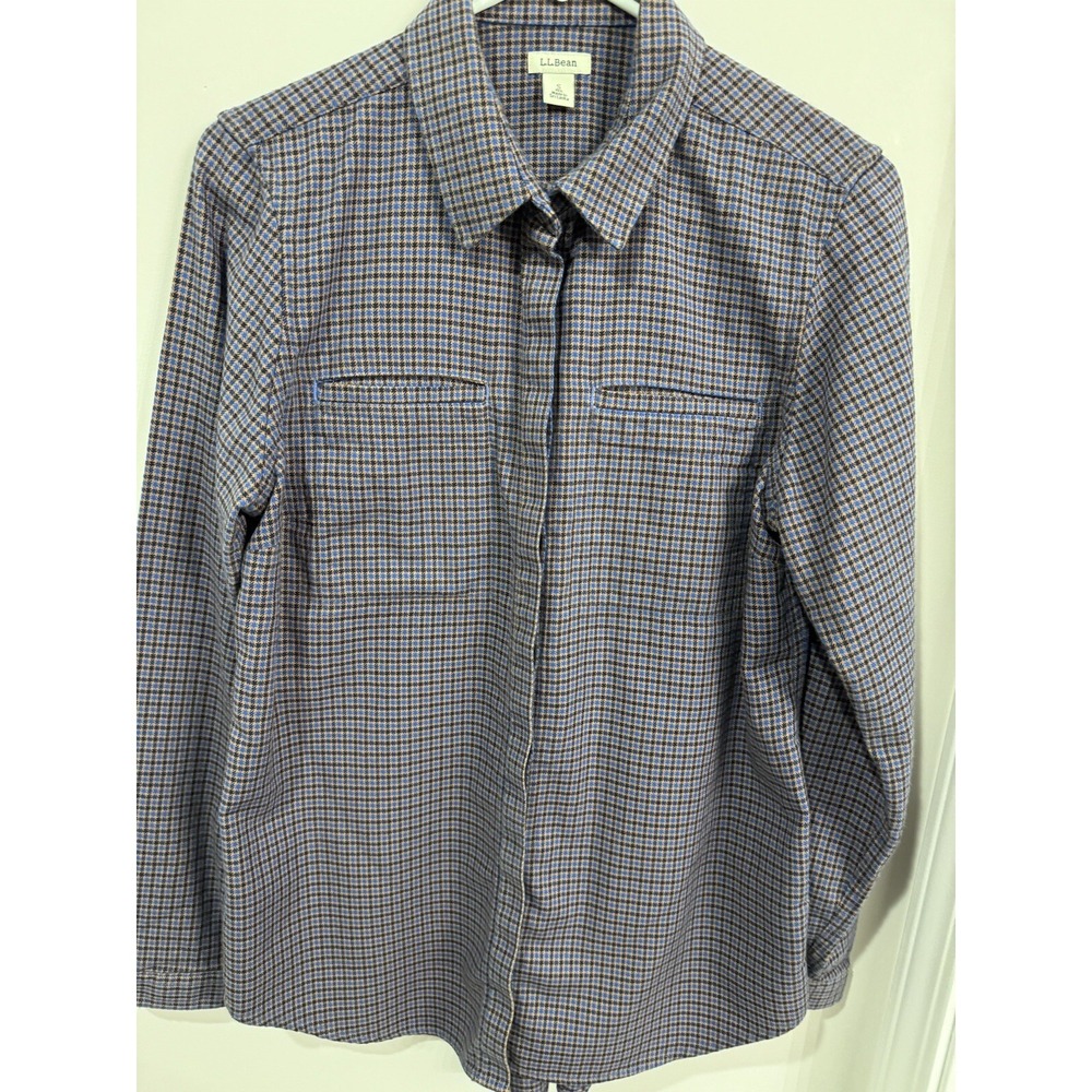 LL Bean Womens wicked good flannel covered button up Sz‎ Small